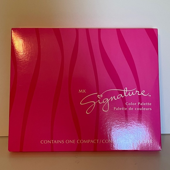 🆕 Mary Kay RARE Large Color Palette 9x7.5” tray with mirror & brush, silver - Picture 2 of 5